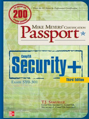 cover image of Mike Meyers' CompTIA Security+ Certification Passport (Exam SY0-301)
